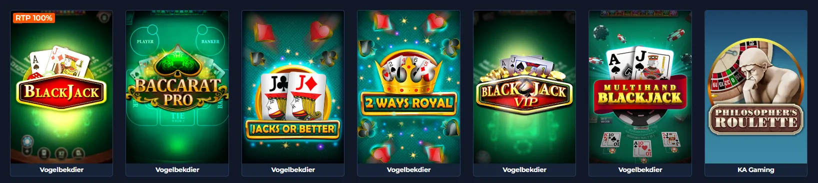 Velwins Casino tabl